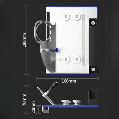 Tile Chamfering Cutting Tool for 100 Type Angle Grinder Portable Chamferer Metal Tiling 45 Degree Ceramic Tile Seat Chamfer